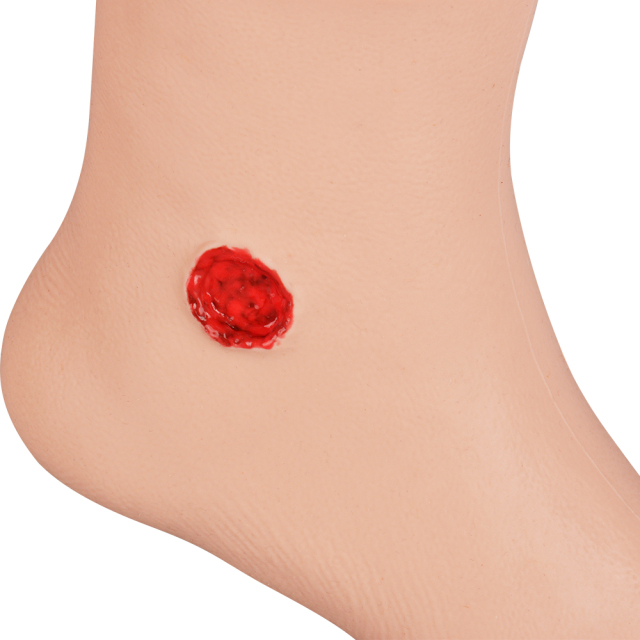 Silicone Sleeve Gunshot Wound Model