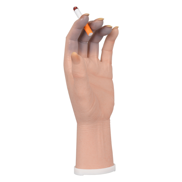 Female Smoking Effects Hand Model Display with Rotating Tray