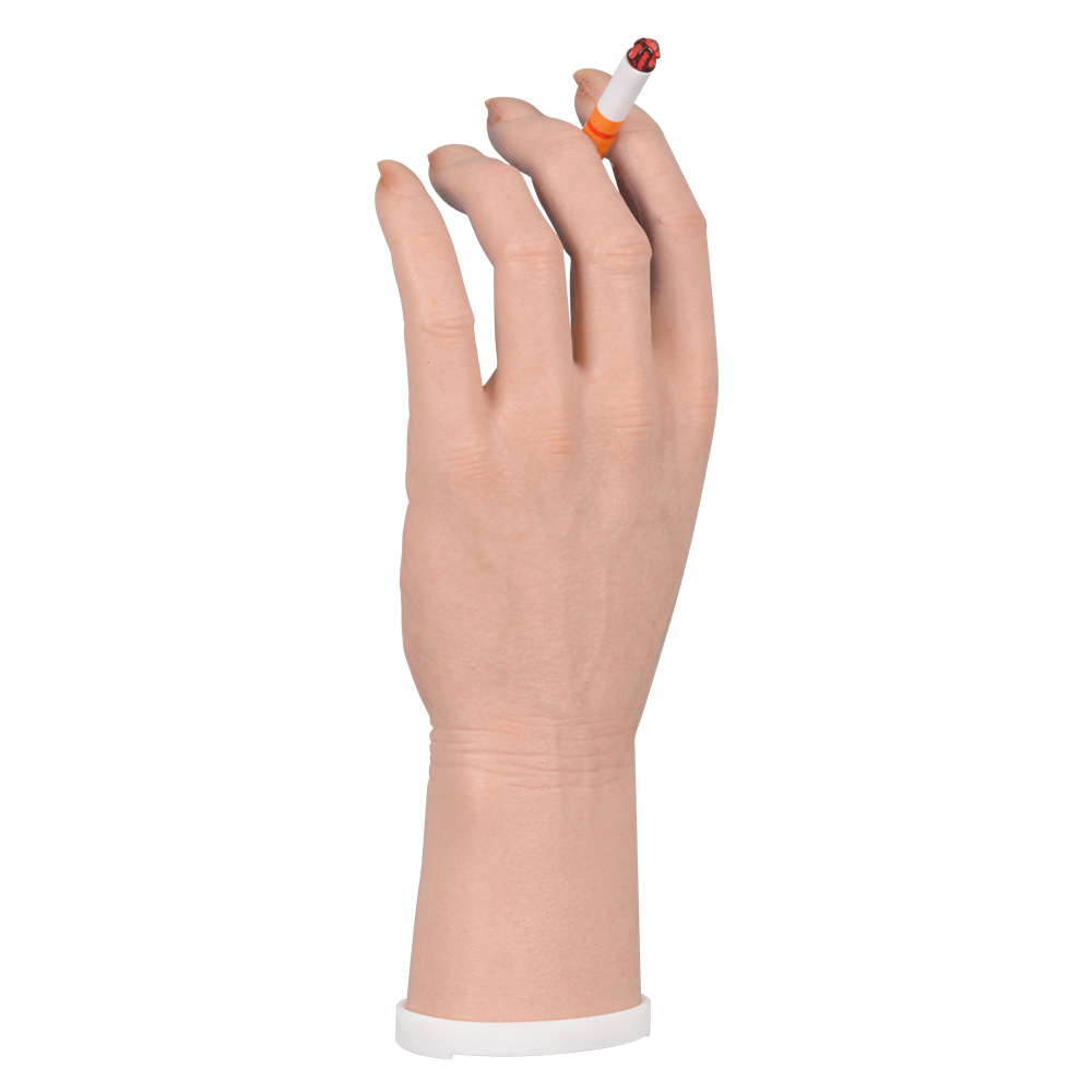 Female Smoking Effects Hand Model Display with Rotating Tray
