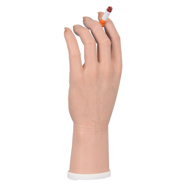 Female Smoking Effects Hand Model Display with Rotating Tray