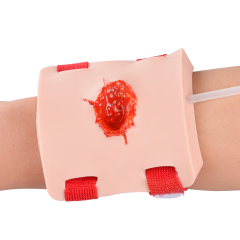 Wearable Bullet Wound Trainer for Hemostasis