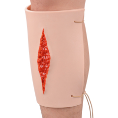 Wearable Laceration Training Model - High Simulation Bleeding Trauma First Aid Practice Tool