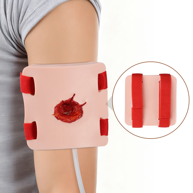 Wearable High-Simulation Trauma Wound Model - Bullet & Laceration Wound Training Tool