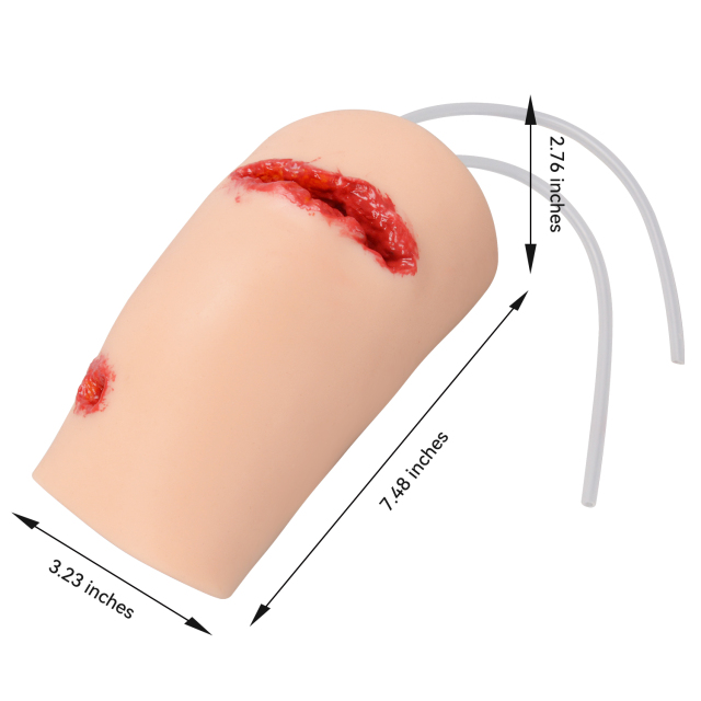 Knee Wound Bleeding Control Training Simulator