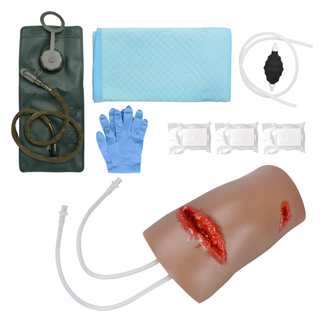 Knee Wound Bleeding Control Training Simulator