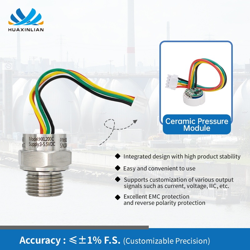 Factory Pressure Transducer Transmitter Ceramic pressure sensor pressure gauge for testing equipment water level sensor