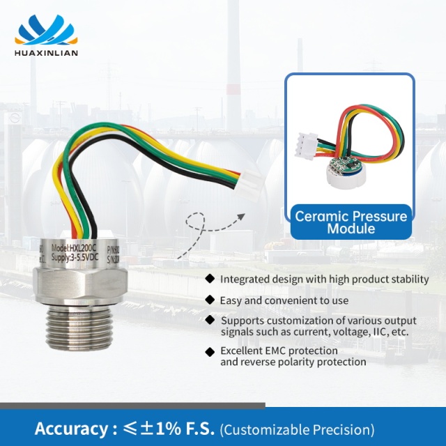 Factory Pressure Transducer Transmitter Ceramic pressure sensor pressure gauge for testing equipment water level sensor