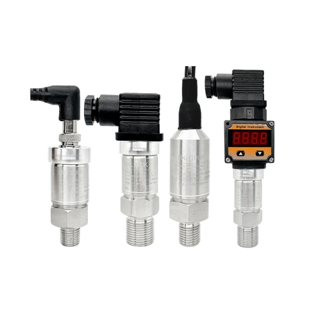 Diffused Silicon Pressure Sensor, 4-20mA 0-10V RS485 Multiple Output Wide Range Industrial Pressure Transmitter，HXL-200K