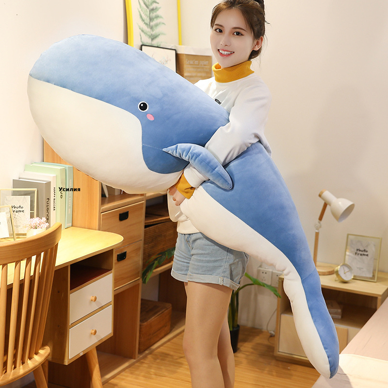可爱鲸鱼毛绒玩具抱枕公仔女生睡觉床上大号娃娃儿童生日礼物批发