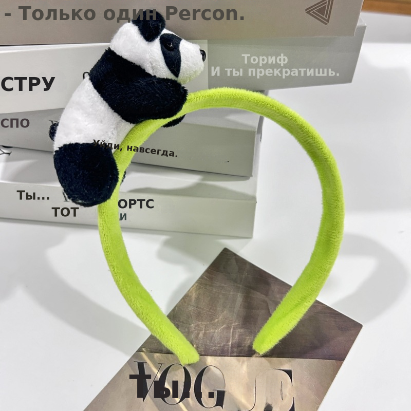 Милая повязка на голову для куклы-панды, повязка на голову с красной пандой, заколка для волос в виде зоопарка, заколка для детей