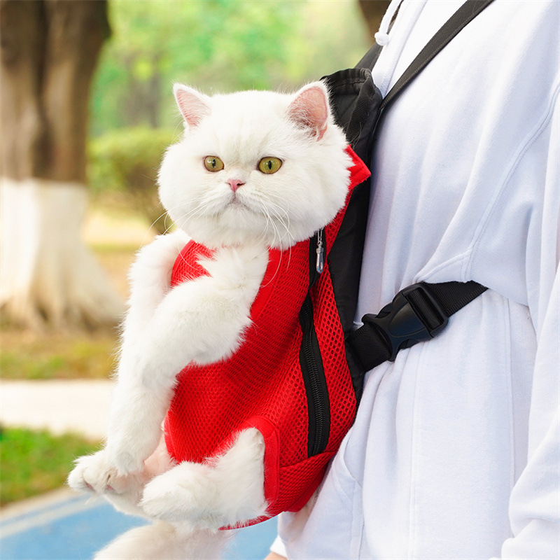 狗狗猫咪双肩包 宠物背包外出便携网布透气背包中小型犬用品批发