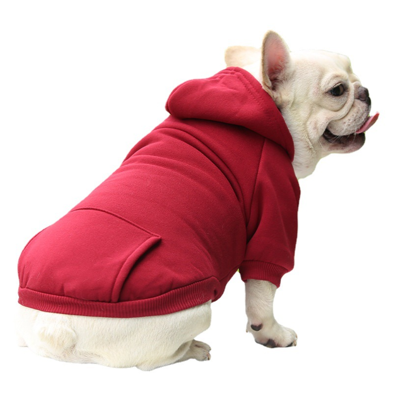 秋冬卫衣牛仔口袋两脚衣服运动风宠物衣服狗狗猫咪宠物衣服用品
