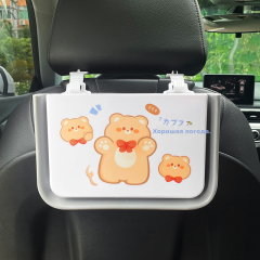 汽车椅背收纳盒垃圾盒车载内饰新车好物挂式杂物置物盒折叠垃圾袋