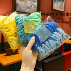 50条装少女渐变色无接缝发绳小号彩色发圈弹力毛巾圈糖果色头绳子
