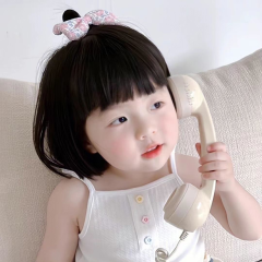 抖音带货儿童假发阿尼亚粉色短发韩版齐刘海BOBO短直头套工厂直销