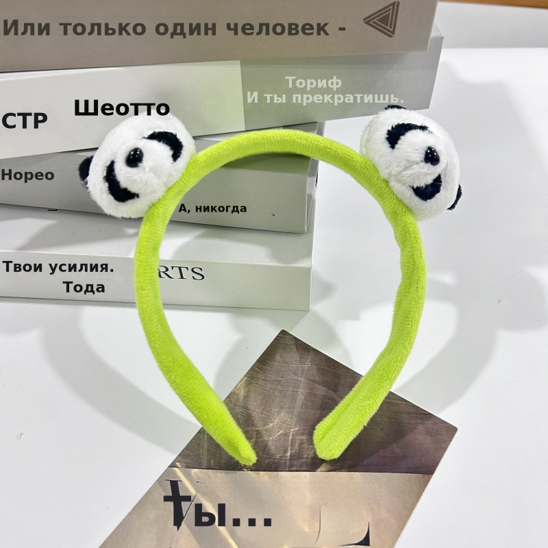 可爱熊猫公仔发箍小熊猫头饰头箍动物园发卡发夹儿童成人洗脸发饰