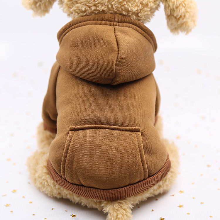 秋冬卫衣牛仔口袋两脚衣服运动风宠物衣服狗狗猫咪宠物衣服用品