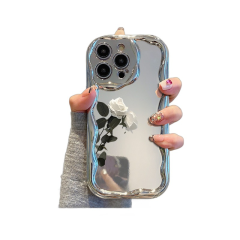 Подходит для чехла для мобильного телефона Apple 16pro, защитного чехла 12iPhone14, 13pro Rose 12, кремового чехла с гальваническим покрытием xr
