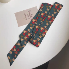 发带女绑发飘带头绳法式复古丝巾女小长条丝带装饰领巾头巾扎马尾