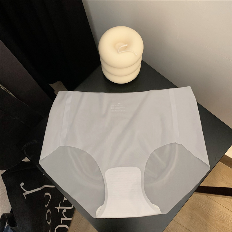 【8812#】冰丝无痕内裤女士夏季超薄裸感速干面膜裤3D蜜桃臀健身