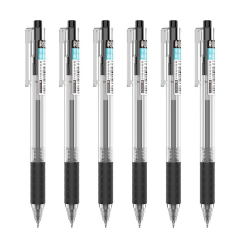 爆款速干st头刷题笔考试专用按动式黑色中性笔学生专用高颜值批发