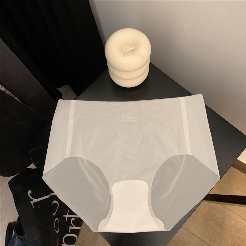 【8812#】冰丝无痕内裤女士夏季超薄裸感速干面膜裤3D蜜桃臀健身