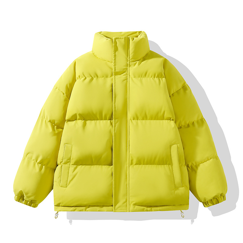 定制棉服男女同款跨境冬季宽松立领棉袄保暖加厚休闲棉衣情侣外套