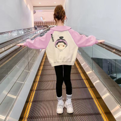 女童卫衣春秋款2024新款儿童洋气时髦秋装小女孩网红秋季长袖上衣