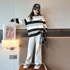 女童卫衣春秋款2023新款洋气儿童秋季炸街衣服女大童秋装上衣单件