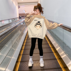女童卫衣春秋款2024新款儿童洋气时髦秋装小女孩网红秋季长袖上衣