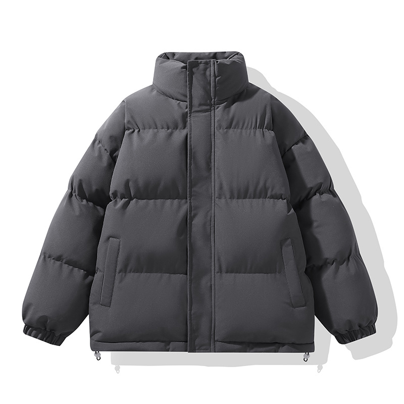 定制棉服男女同款跨境冬季宽松立领棉袄保暖加厚休闲棉衣情侣外套