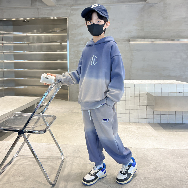 男童卫衣套装春秋季2024新款帅气中大儿童男孩秋款酷帅运动秋装潮