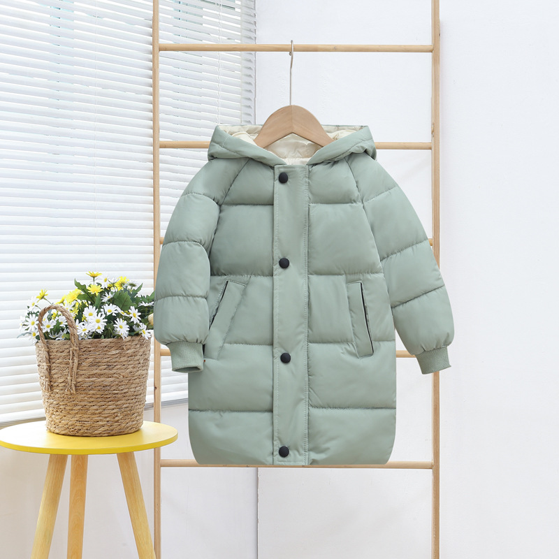 反季外贸儿童羽绒棉服中长款棉袄宝宝童装棉衣男女童冬装外套潮