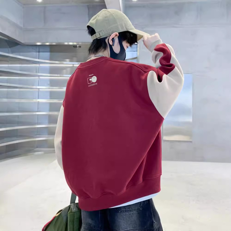 男童春装卫衣春秋款2024新款中大儿童男孩运动洋气套头炸街上衣潮