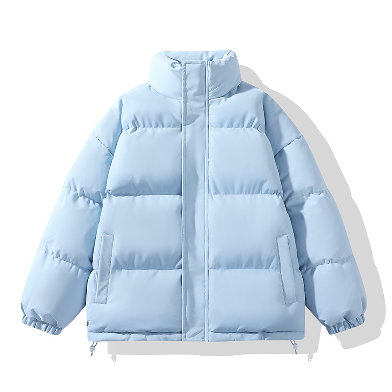 定制棉服男女同款跨境冬季宽松立领棉袄保暖加厚休闲棉衣情侣外套