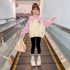 女童卫衣春秋款2024新款儿童洋气时髦秋装小女孩网红秋季长袖上衣