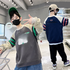 童装儿童卫衣2024春秋新款中大童韩版字母印花洋气上衣潮儿童春秋