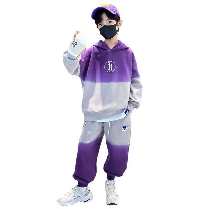 男童卫衣套装春秋季2024新款帅气中大儿童男孩秋款酷帅运动秋装潮