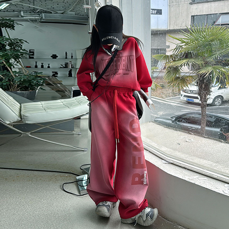 女童套装春秋款2024新款秋季运动潮帅气时髦大儿童衣服女孩两件套