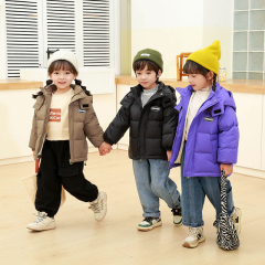 2024秋冬新款儿童羽绒服男童女童中小童保暖加厚外套韩外贸批发