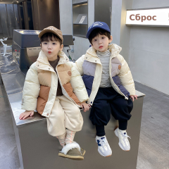 儿童羽绒棉服2022新款爆款童装立领面包服宝宝加厚棉衣中大童上衣