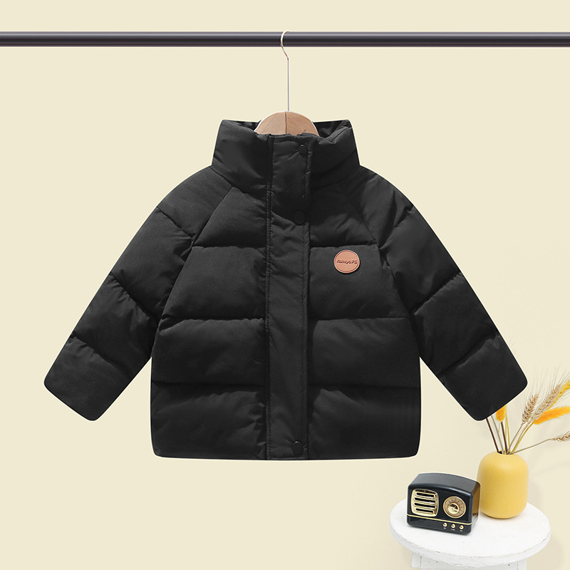 儿童羽绒棉服2022新款爆款童装立领面包服宝宝加厚棉衣中大童上衣