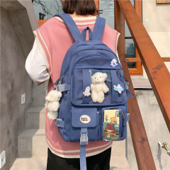 ins风大容量高中学生书包女韩版原宿ulzzang卡通双肩包初中生背包