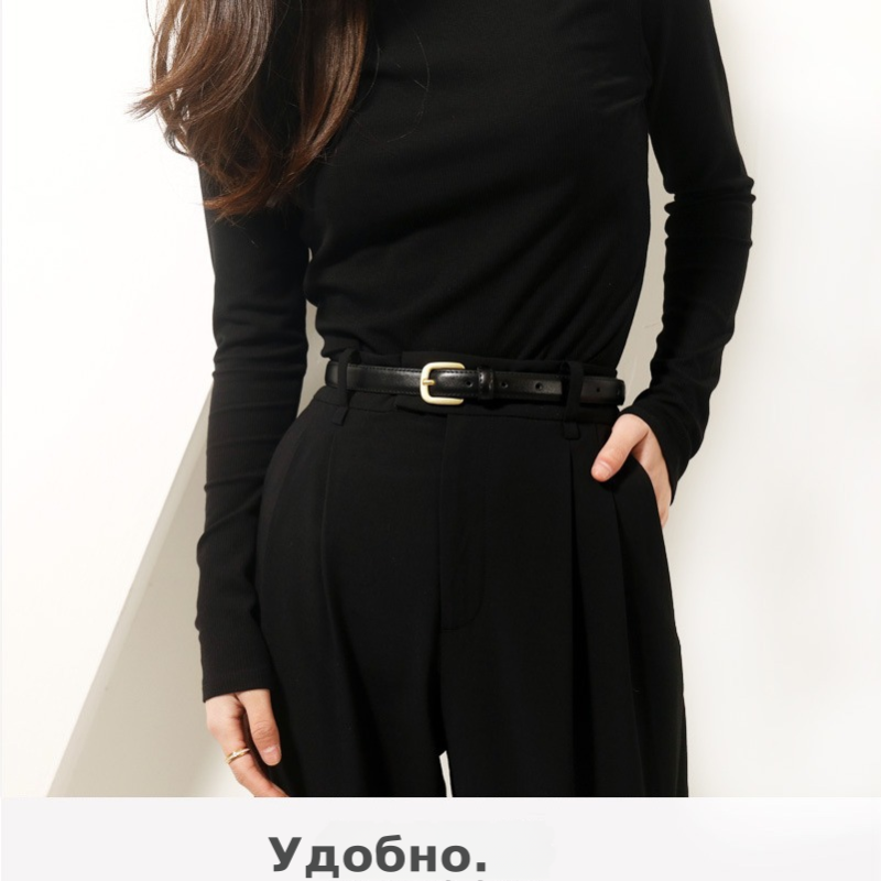 2022新款潮流韩版百搭女士皮带耐用结实真牛皮装饰裙子搭牛仔腰带