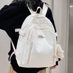 小清新少女书包女初中生高颜值双肩包日系简约大学生轻便防水背包