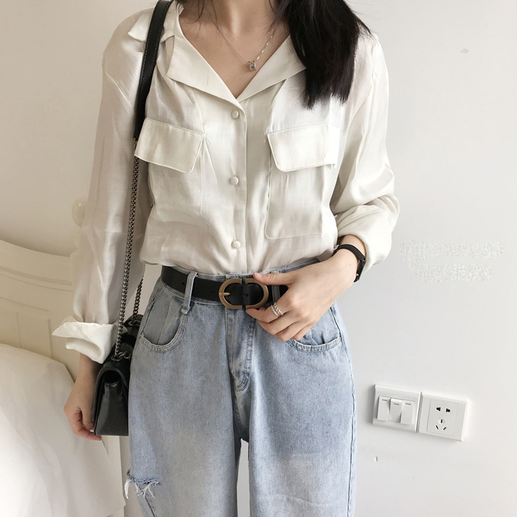 韩国新款真皮女士皮带质感百搭休闲皮带女真皮二层牛皮腰带细裤带