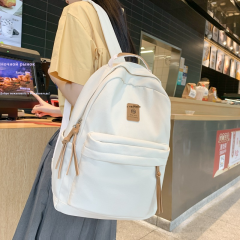 背包韩版学院风大容量双肩包女新款休闲初高中学生书包简约双肩包