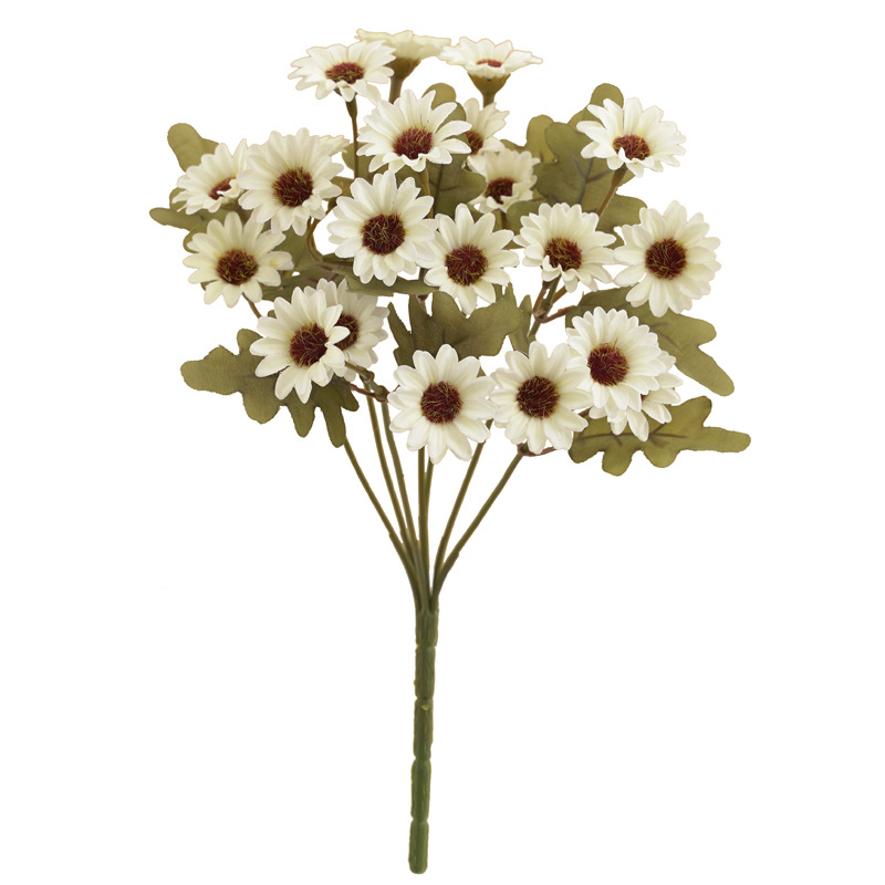 小雏菊仿真花束洋甘菊 婚庆家居装饰野菊花跳兰菊小清新假花绢花