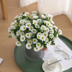 小雏菊仿真花束洋甘菊 婚庆家居装饰野菊花跳兰菊小清新假花绢花
