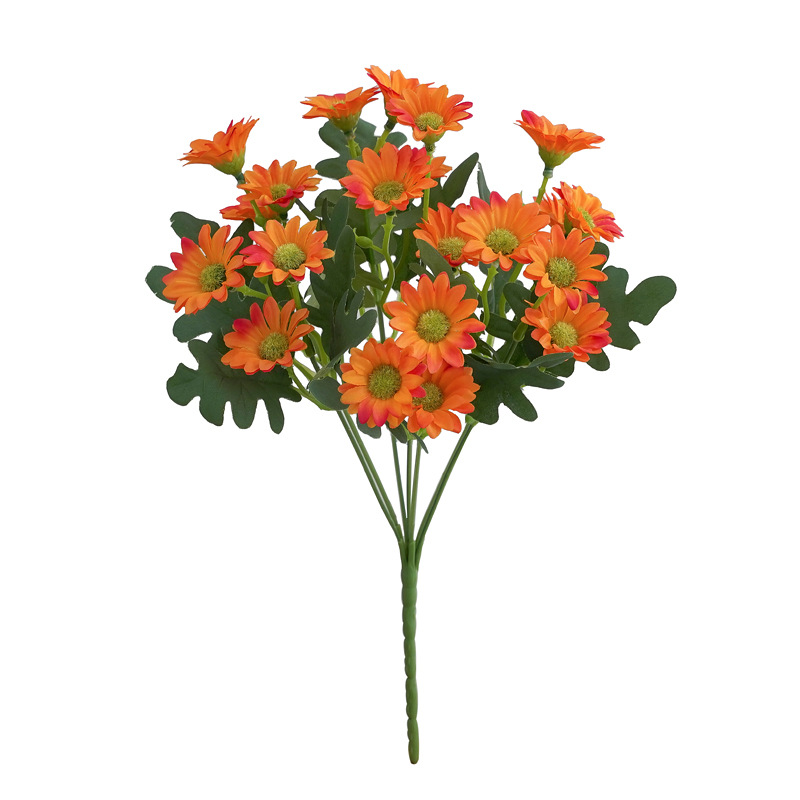 小雏菊仿真花束洋甘菊 婚庆家居装饰野菊花跳兰菊小清新假花绢花